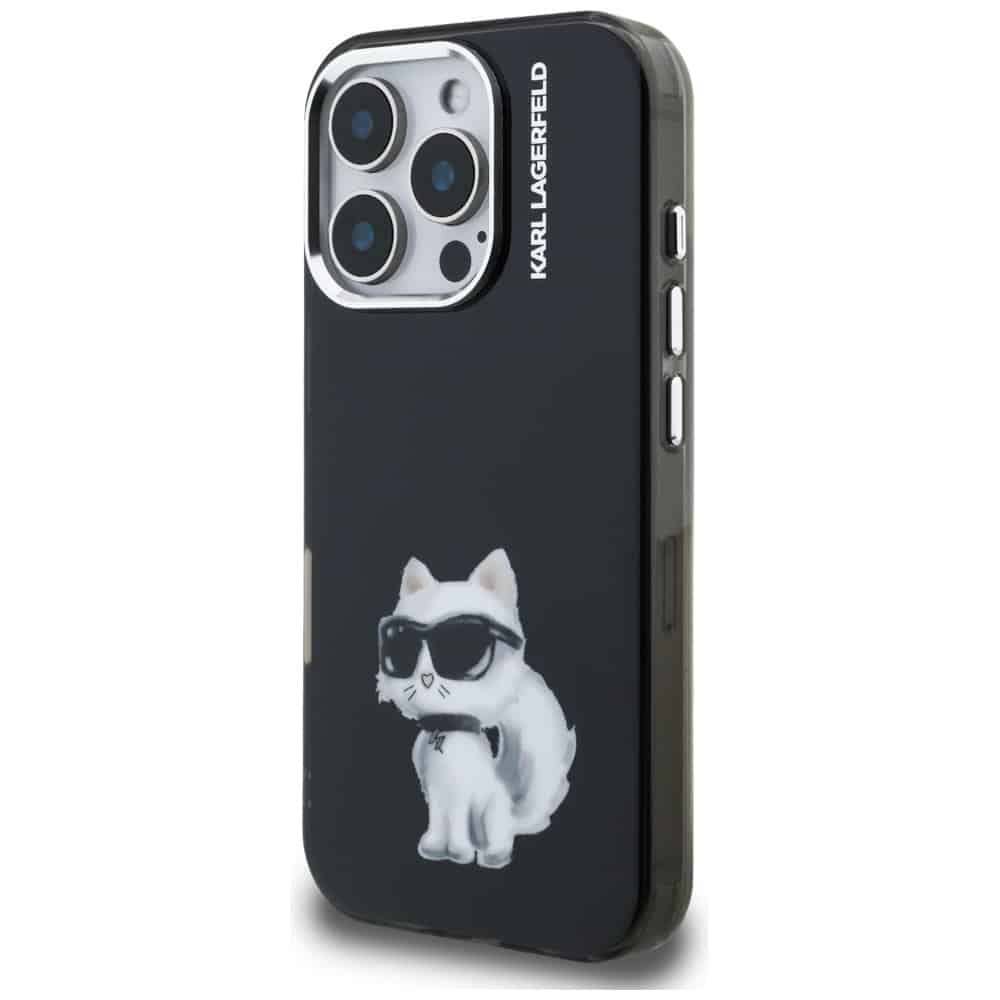 Karl Lagerfeld IML Aquarelle Choupette & Logo - θήκη για Apple iPhone 16 Pro - Μαύρο - Image 2
