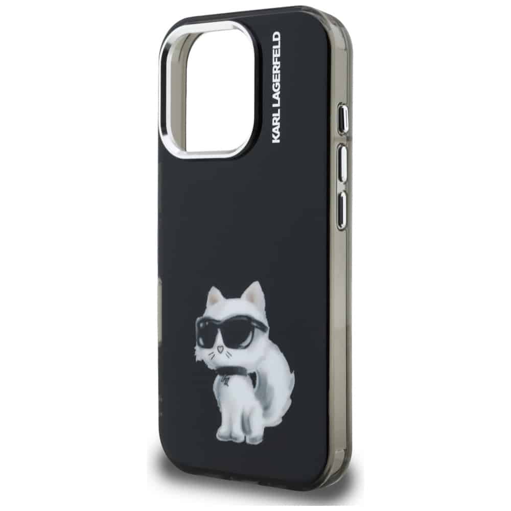Karl Lagerfeld IML Aquarelle Choupette & Logo - θήκη για Apple iPhone 16 Pro Max - Μαύρο - Image 6
