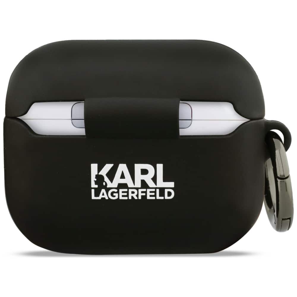 Case Karl Lagerfeld Silicone Karl&Chaupette Head 3D για AirPods Pro 3 μαύρο - Image 3