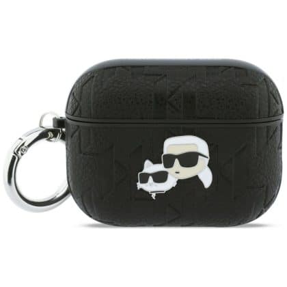 Case Karl Lagerfeld Monogram Karl & Choupette Head για AirPods Pro 3 μαύρο