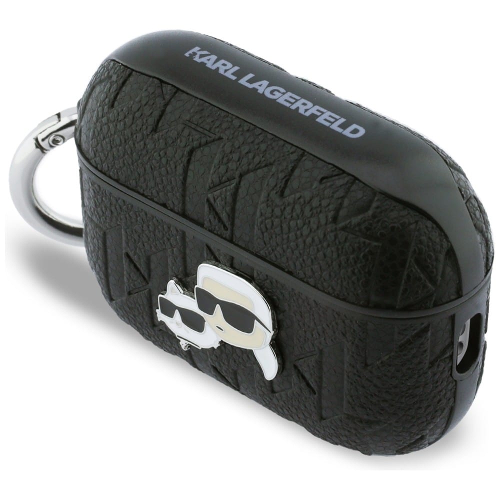 Case Karl Lagerfeld Monogram Karl & Choupette Head για AirPods Pro 3 μαύρο - Image 3