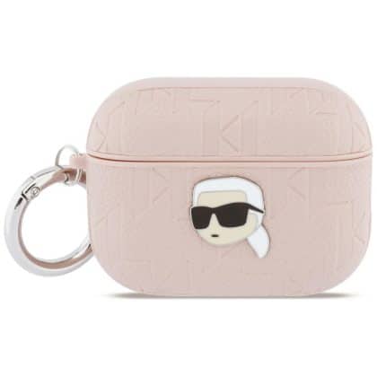Case Karl Lagerfeld Monogram Karl Head για AirPods Pro 3 ροζ