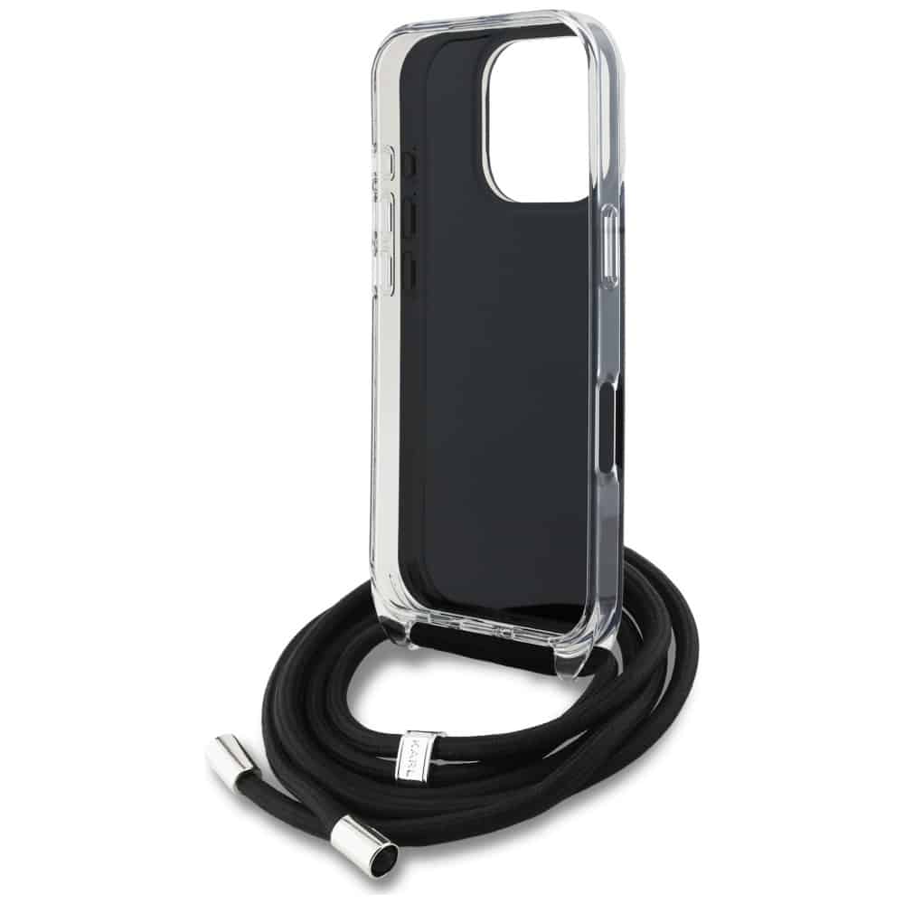 Karl Lagerfeld IML Crossbody Karl&Choupette Head - θήκη για Apple iPhone 16 Pro Max - Μαύρο - Image 6