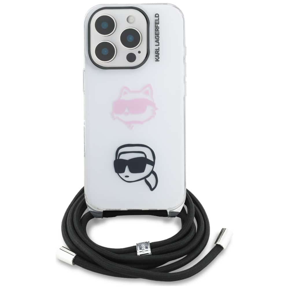 Karl Lagerfeld IML Crossbody Κεφάλι Karl&Choupette - θήκη για Apple iPhone 16 Pro Max - Λευκό - Image 2
