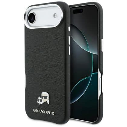 Karl Lagerfeld Karl & Choupette Head Pins Saffiano MagSafe - θήκη για Apple iPhone Air - Μαύρο