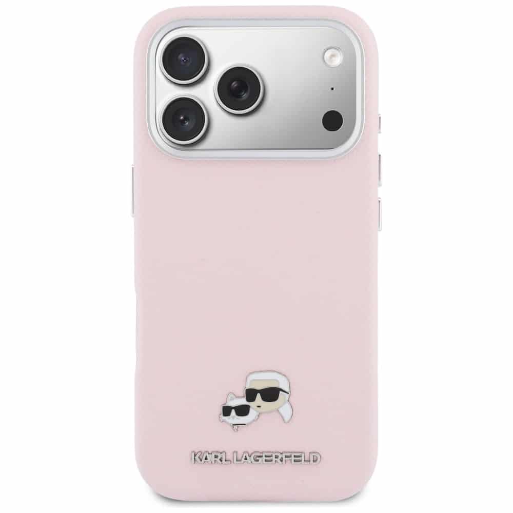 Karl Lagerfeld Karl Lagerfeld Karl & Choupette Head Pins Saffiano MagSafe - θήκη για Apple iPhone 17 Pro Max - Ροζ - Image 3