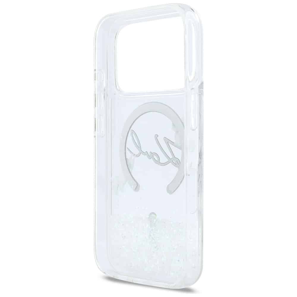 Karl Lagerfeld Karl Lagerfeld Liquid Glitter Karl Script Logo MagSafe - θήκη για Apple iPhone 17 Pro - Διάφανο - Image 7
