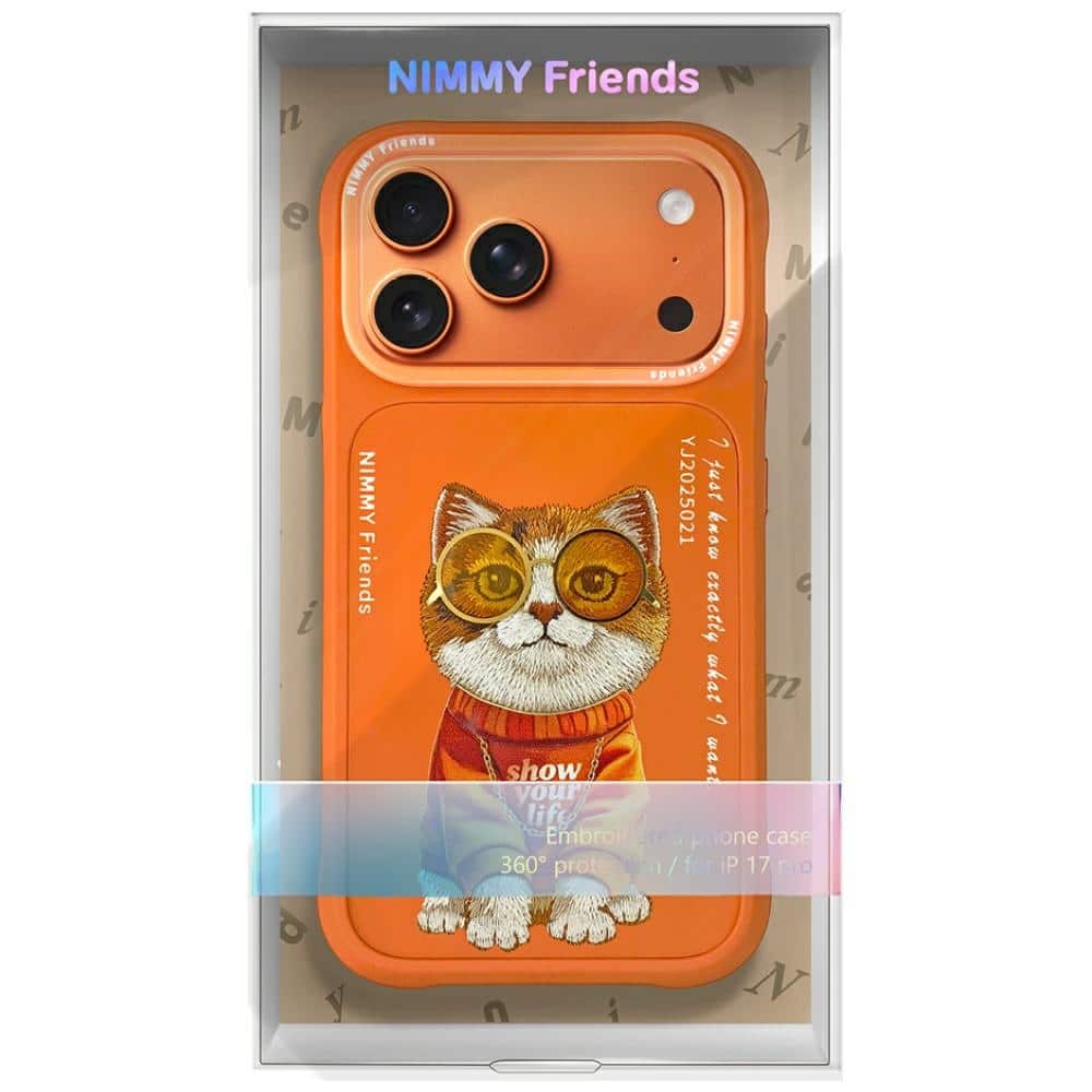 Nimmy Glasses Cool Cat - θήκη για Apple iPhone 17 Pro Max - Πορτοκαλί - Image 7