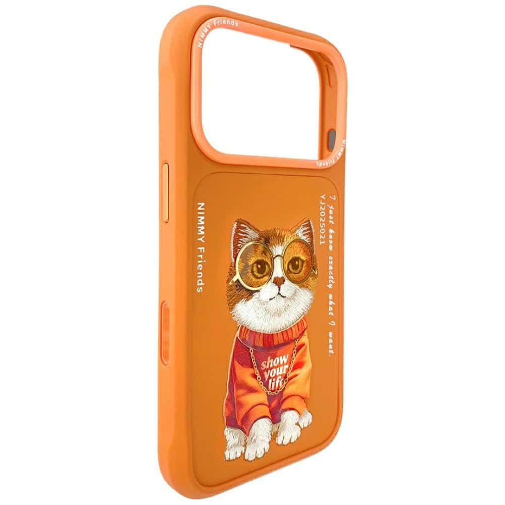 Nimmy Glasses Cool Cat - θήκη για Apple iPhone 17 Pro Max - Πορτοκαλί - Image 5
