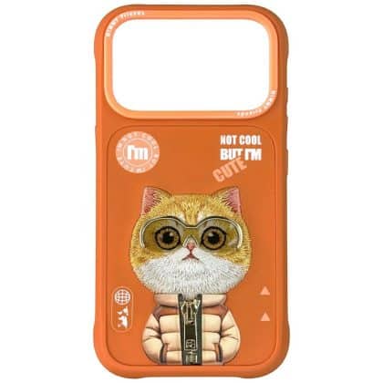 Nimmy Cool&Cute 2.0 Cat - θήκη για Apple iPhone 17 Pro Max - Πορτοκαλί