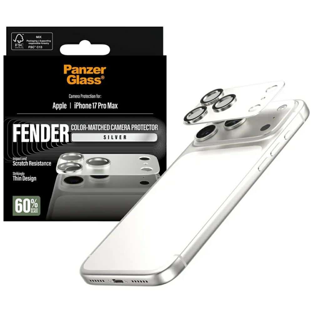 PanzerGlass Tempered glass για φακό Fender Camera Protector για iPhone 17 Pro Max ασημί - Image 4