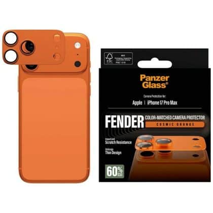PanzerGlass Tempered glass for lens Fender Camera Protector for iPhone 17 Pro Max πορτοκαλί