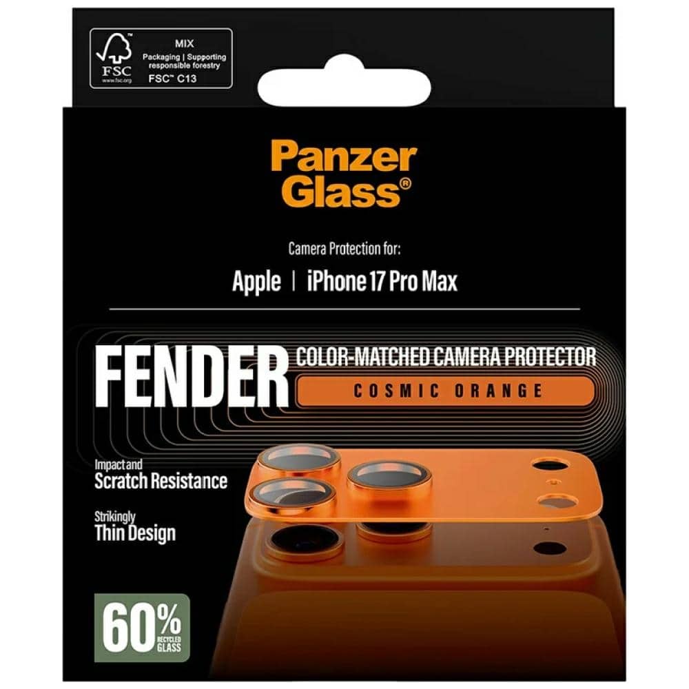 PanzerGlass Tempered glass for lens Fender Camera Protector for iPhone 17 Pro Max πορτοκαλί - Image 5
