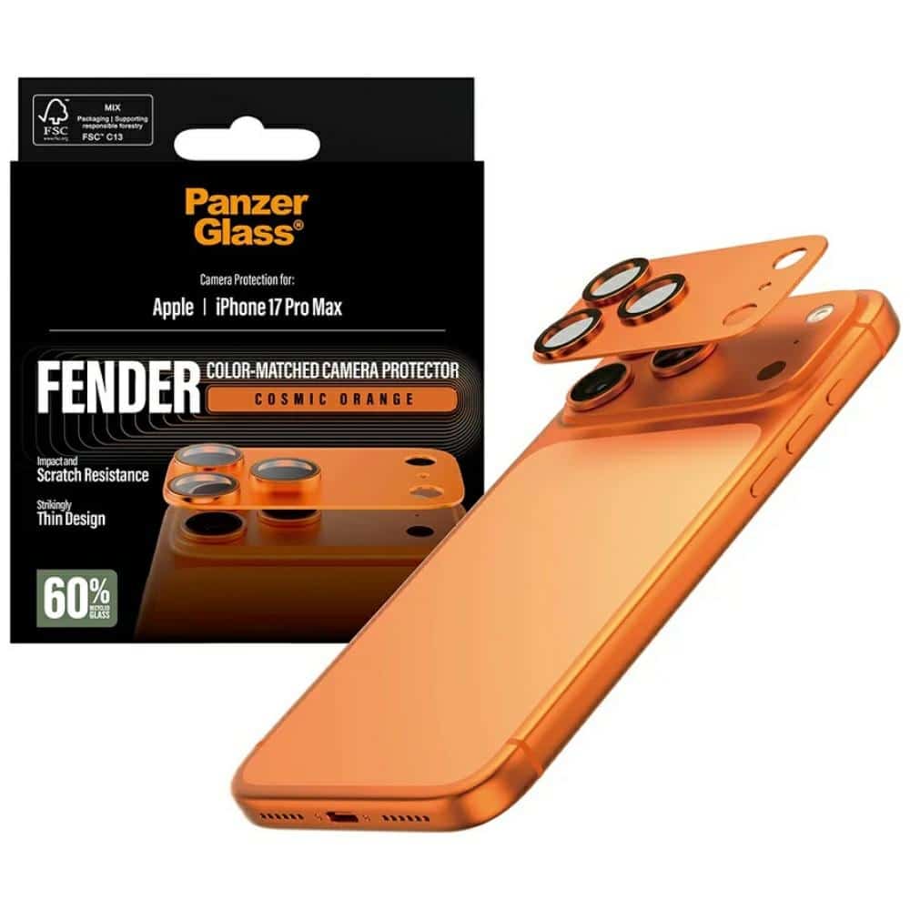 PanzerGlass Tempered glass for lens Fender Camera Protector for iPhone 17 Pro Max πορτοκαλί - Image 4
