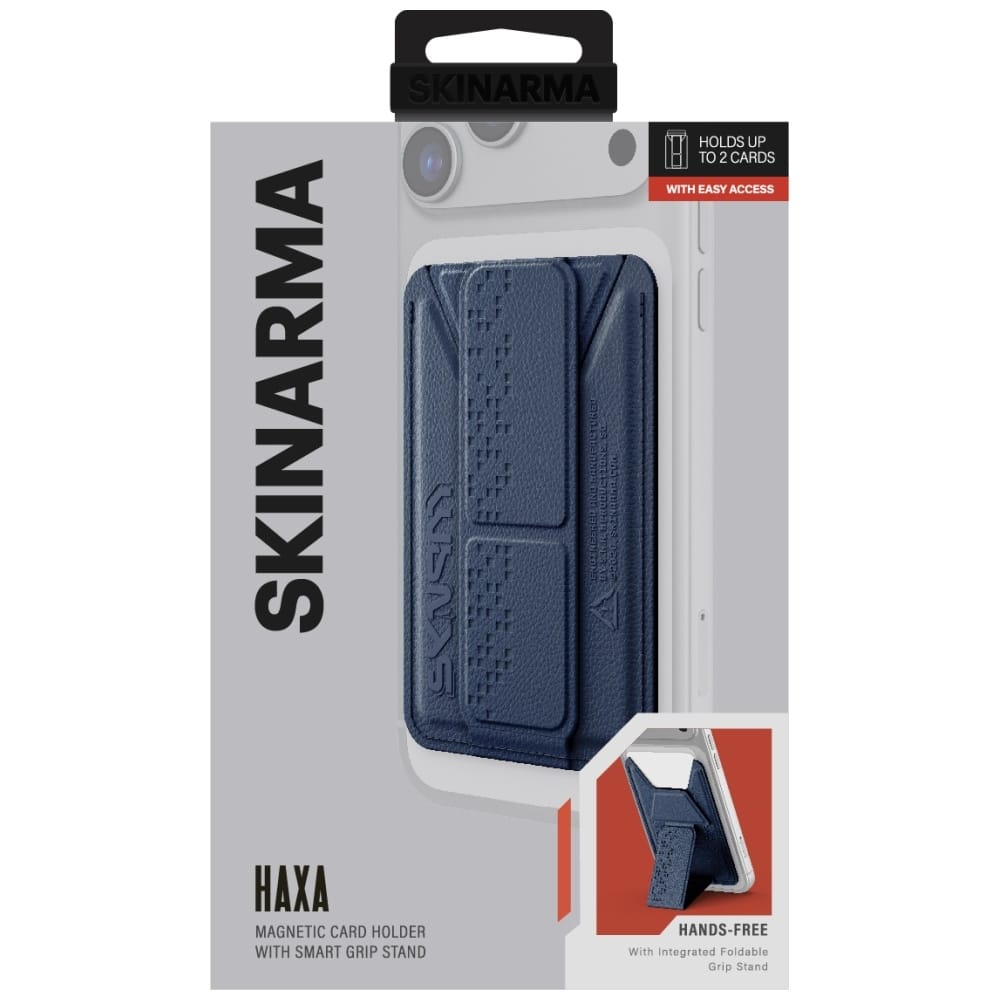 Wallet Skinarma Kado Haxa Magnetic Cardholder Grip Stand μπλε - Image 3