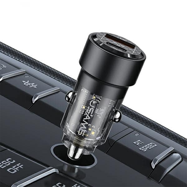 Usams Car Charger C39 Usb+usb-C 60wfast Charge Black Cc208cc01 (us-Cc208) - Image 4
