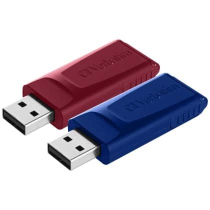 Pendrive Verbatim Slider 32GB 2τεμ κόκκινο/ναυτικό μπλε 49327