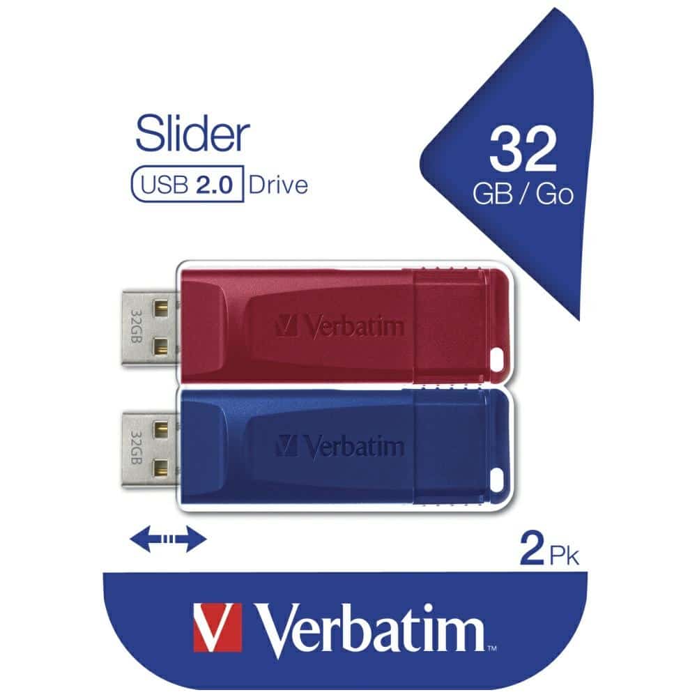 Pendrive Verbatim Slider 32GB 2τεμ κόκκινο/ναυτικό μπλε 49327 - Image 11