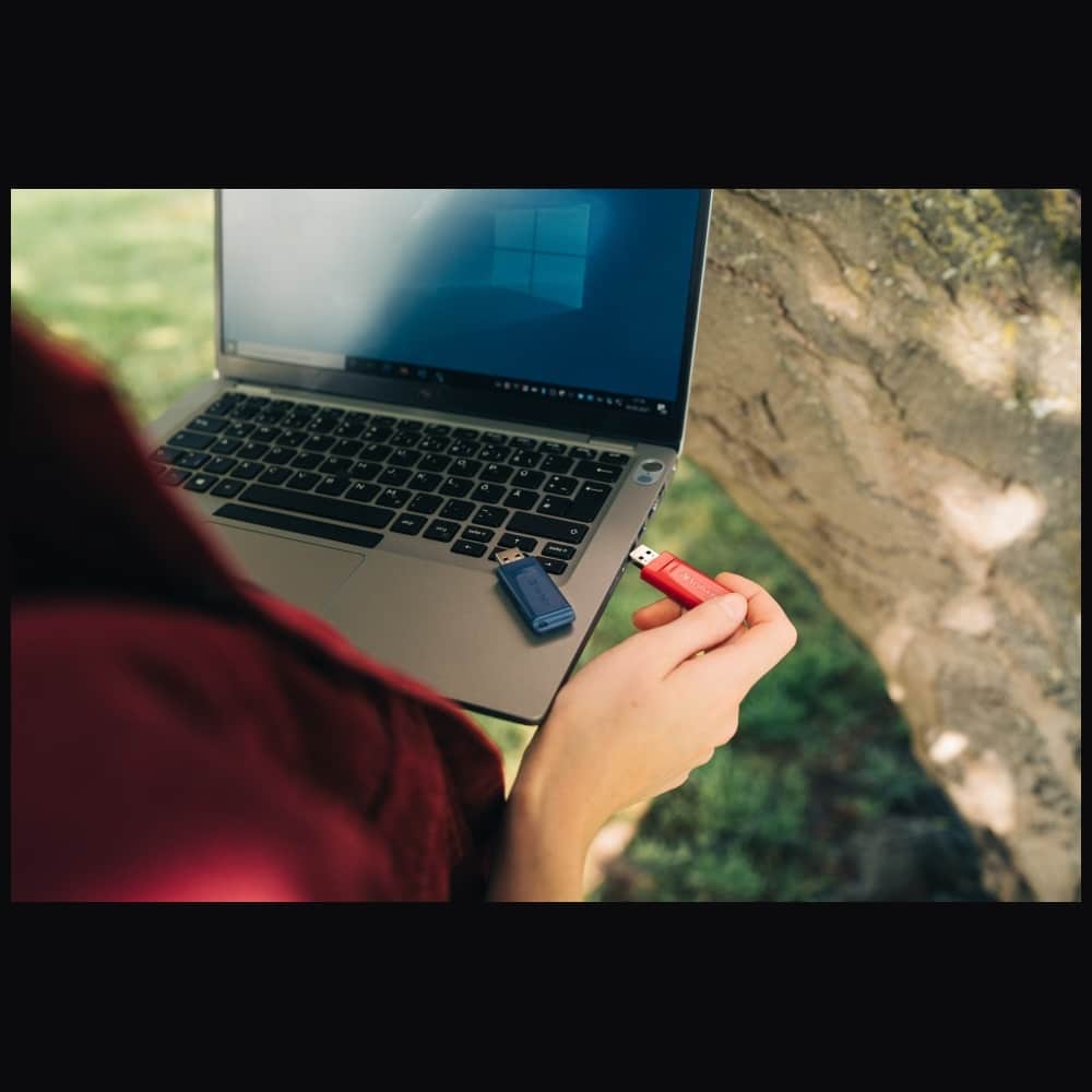 Pendrive Verbatim Slider 32GB 2τεμ κόκκινο/ναυτικό μπλε 49327 - Image 5