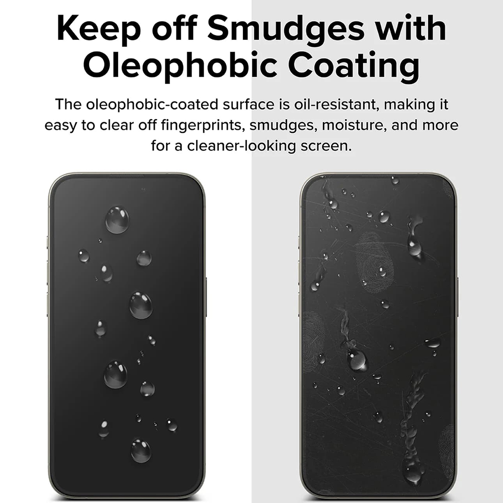 Ringke - Θήκη από σκληρυμένο γυαλί Easy Slide (2 τεμάχια) - iPhone 16 Pro Max - Μαύρο - Image 5