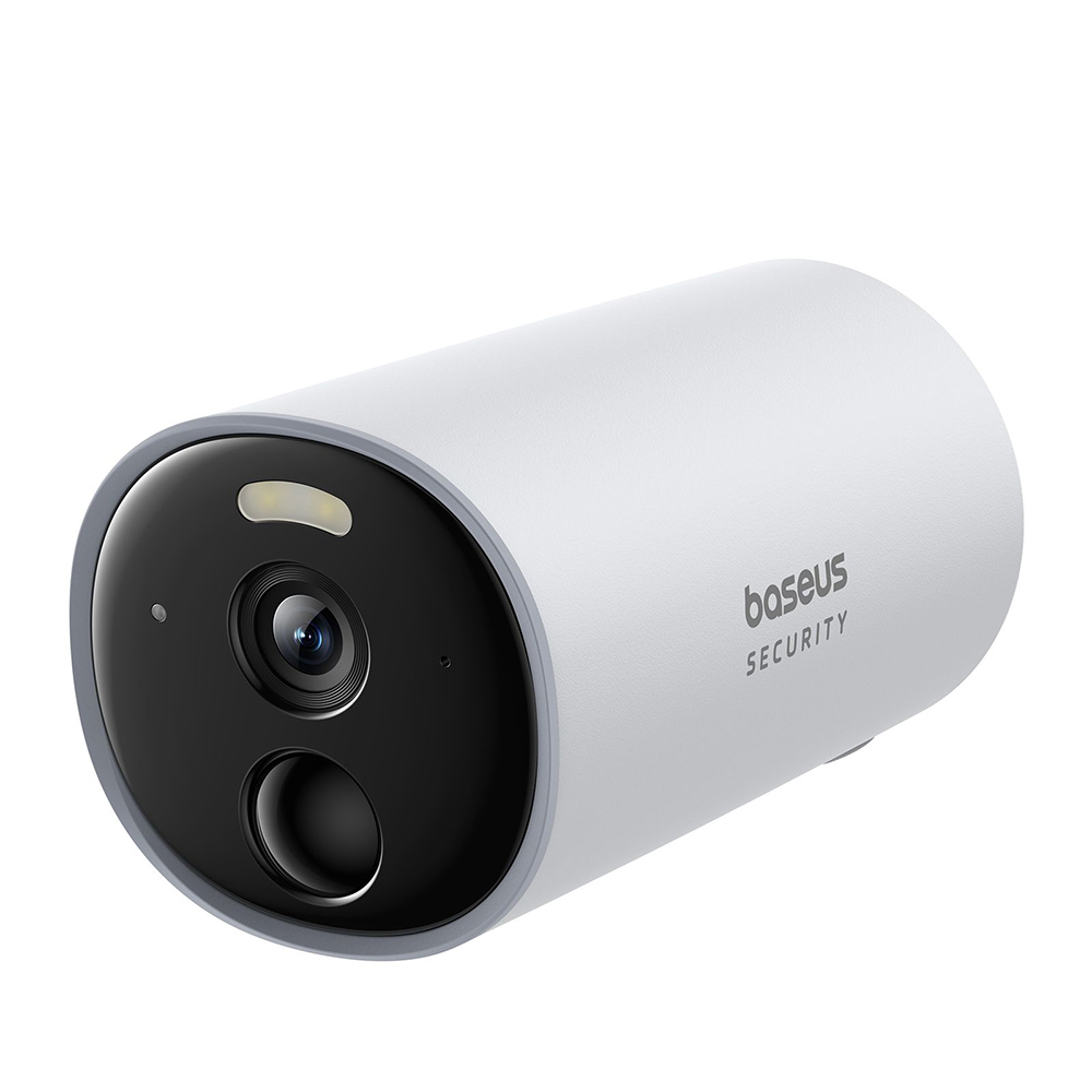 Baseus - Εξωτερική Κάμερα Ασφαλείας B1 (S0SV002130) - 2K, 8GB, Αμφίδρομη Ομιλία, Νυχτερινή Όραση, IP67, 7.800mAh - Λευκό - Image 2