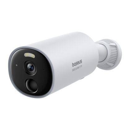 Baseus - Εξωτερική Κάμερα Ασφαλείας B1 (S0SV002130) - 2K, 8GB, Αμφίδρομη Ομιλία, Νυχτερινή Όραση, IP67, 7.800mAh - Λευκό