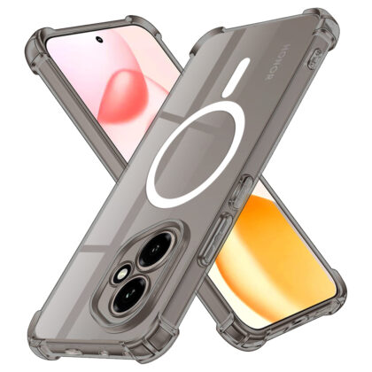 Techsuit - Αντικραδασμική Διαφανής Σιλικόνη MagSafe - Samsung Galaxy S26 Plus - Μαύρο Καφέ