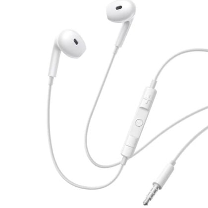Baseus - Ενσύρματα ακουστικά Encok HZ19 (A00182301213-00) - Υποδοχή 3.5mm, Ενσωματωμένο μικρόφωνο, Μισό-στο-αυτί - Λευκό