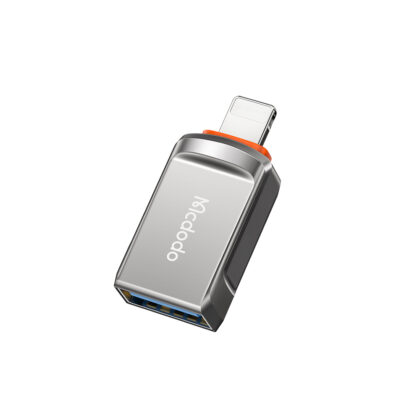 Mcdodo - Προσαρμογέας OTG (OT-8600) - USB3.0 σε Lightning, κράμα ψευδαργύρου, 5.0Gbps - Σκούρο γκρι