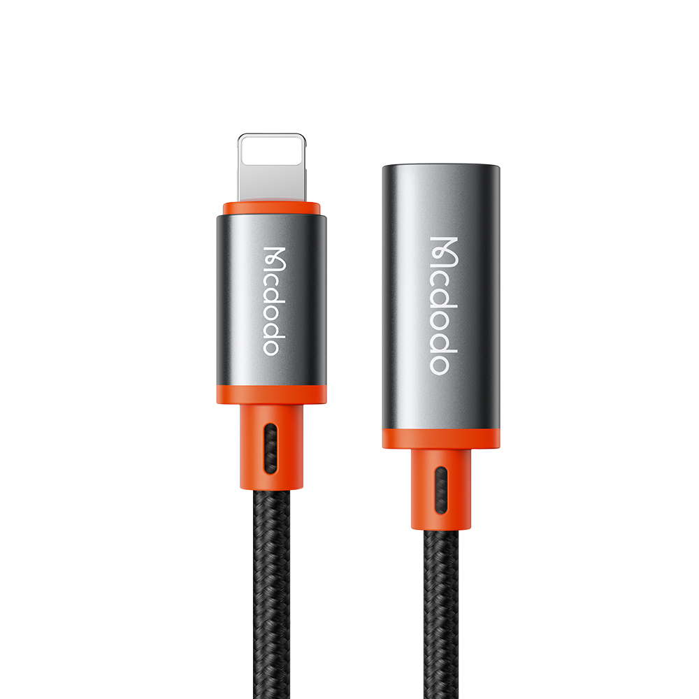 Mcdodo - Προσαρμογέας OTG (CA-1440) - Τύπου-C σε Lightning, 2A, 480Mbps, Ήχος, Κράμα αλουμινίου, Νάιλον - Μαύρο - Image 2