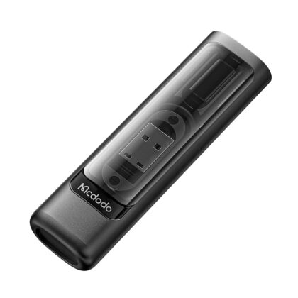 Mcdodo - Κουτί Αποθήκευσης (WF-1720) - Καλώδιο USB-C 0,3m, PD60W, Προσαρμογέας USB-C σε Micro-USB/iP/USB, Ακροδέκτης εξαγωγής SIM, Υποδοχή κάρτας - Μαύρο