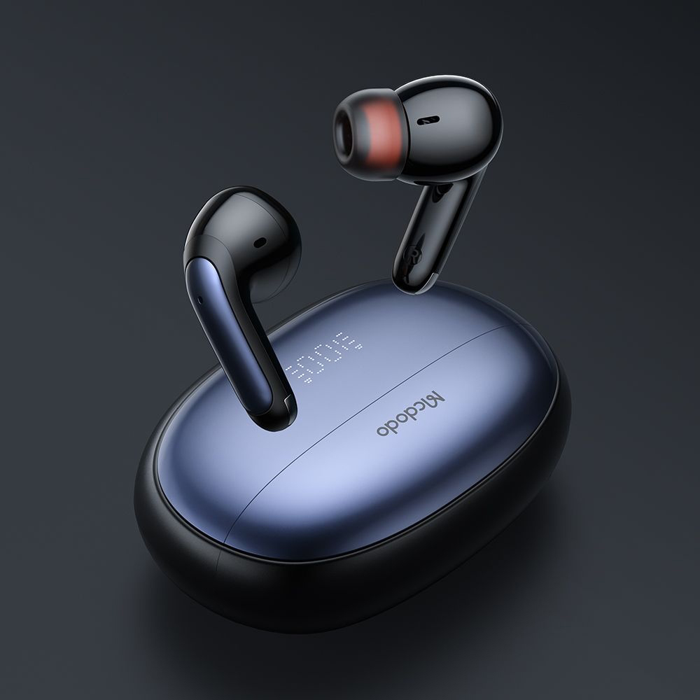 Mcdodo - Ασύρματα ακουστικά σειράς N2 (HP-3300) - Bluetooth V5.3, IPX4, τεχνολογία ANC + ENC, πραγματικά ασύρματα - Μαύρο - Image 3