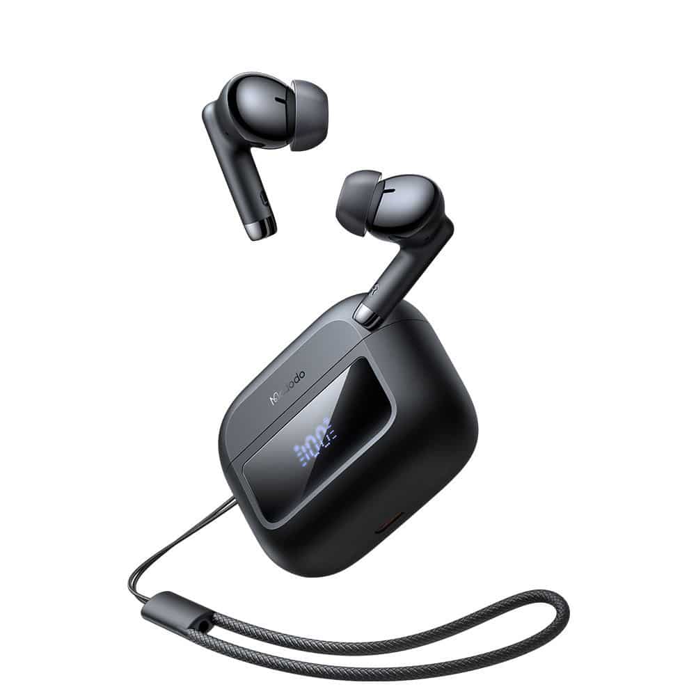 Mcdodo - Ασύρματα ακουστικά σειράς B04 (HP-3290) - Bluetooth V5.3, IPX4, Αληθινά ασύρματα, ψηφιακή οθόνη, με κορδόνι - Μαύρο - Image 2
