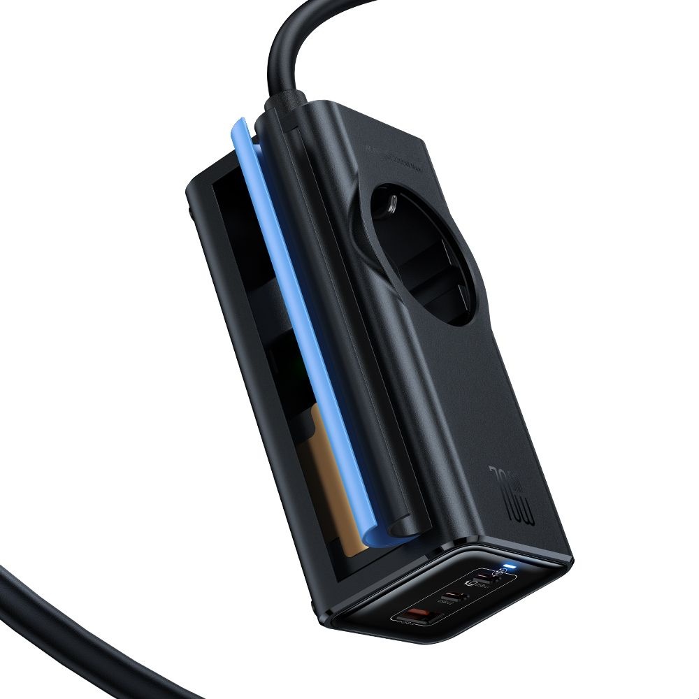 Mcdodo - Φορτιστής 4 σε 1 Super Cube Series (CH-4620) - Schuko, 2x Type-C, USB-A, 70W, Τεχνολογία GaN, 1,5m - Μαύρο - Image 5