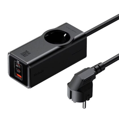 Mcdodo - Φορτιστής 4 σε 1 Super Cube Series (CH-4620) - Schuko, 2x Type-C, USB-A, 70W, Τεχνολογία GaN, 1,5m - Μαύρο