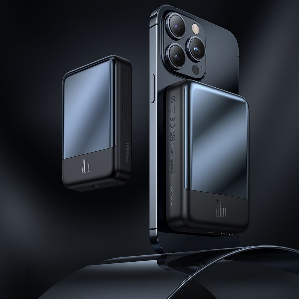 Mcdodo - Μαγνητικό Power Bank Σειρά Ambilight (MC-4261) - 10000mAh, Έλεγχος Θερμοκρασίας NTC, 20W, Ένδειξη LED - Μαύρο - Image 6