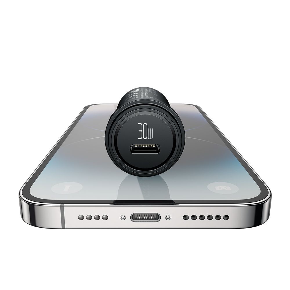 Mcdodo - Φορτιστής Αυτοκινήτου Obsidian Series (CC-7491) - Τύπου-C, PD30W, Έξυπνο Ολοκληρωμένο κύκλωμα, Μίνι Μέγεθος, 1,2m - Μαύρο - Image 5