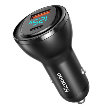 Mcdodo - Φορτιστής Αυτοκινήτου (CC-5670) - Διπλή Θύρα, 95W, Γρήγορη Φόρτιση, Έξυπνη Ψηφιακή Οθόνη LED - Μαύρο