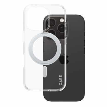 PanzerGlass CARE Feature Silver Kickstand - θήκη για Apple iPhone 16 Pro - Διάφανο