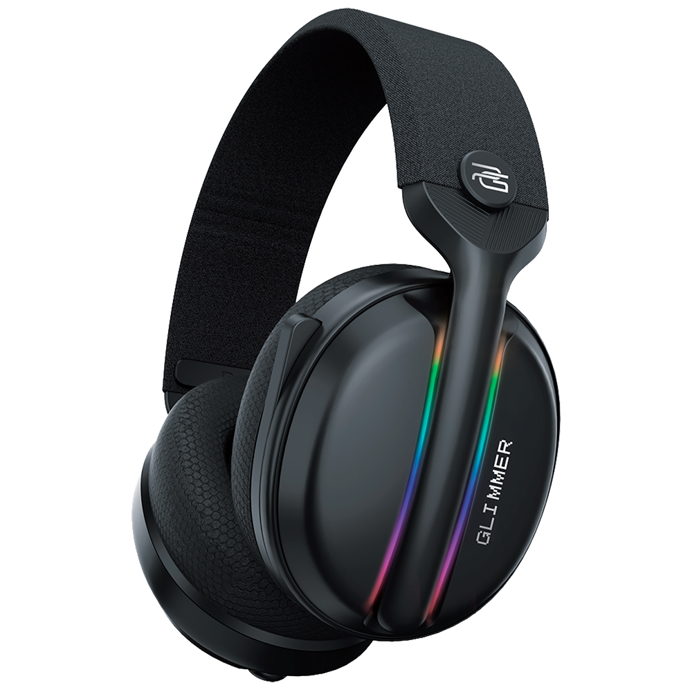 Proove - Ακουστικά Gaming Glimmer (WHGL00022016) - με Μικρόφωνο, 2.4GHz, Bluetooth 5.4, RGB, Ø40mm, 900mAh - Μαύρο/Μωβ - Image 2