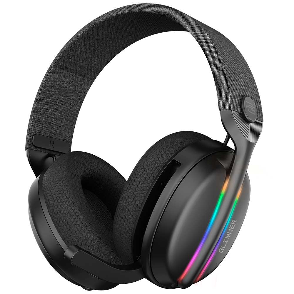 Proove - Ακουστικά Gaming Glimmer (WHGL00022016) - με Μικρόφωνο, 2.4GHz, Bluetooth 5.4, RGB, Ø40mm, 900mAh - Μαύρο/Μωβ - Image 5