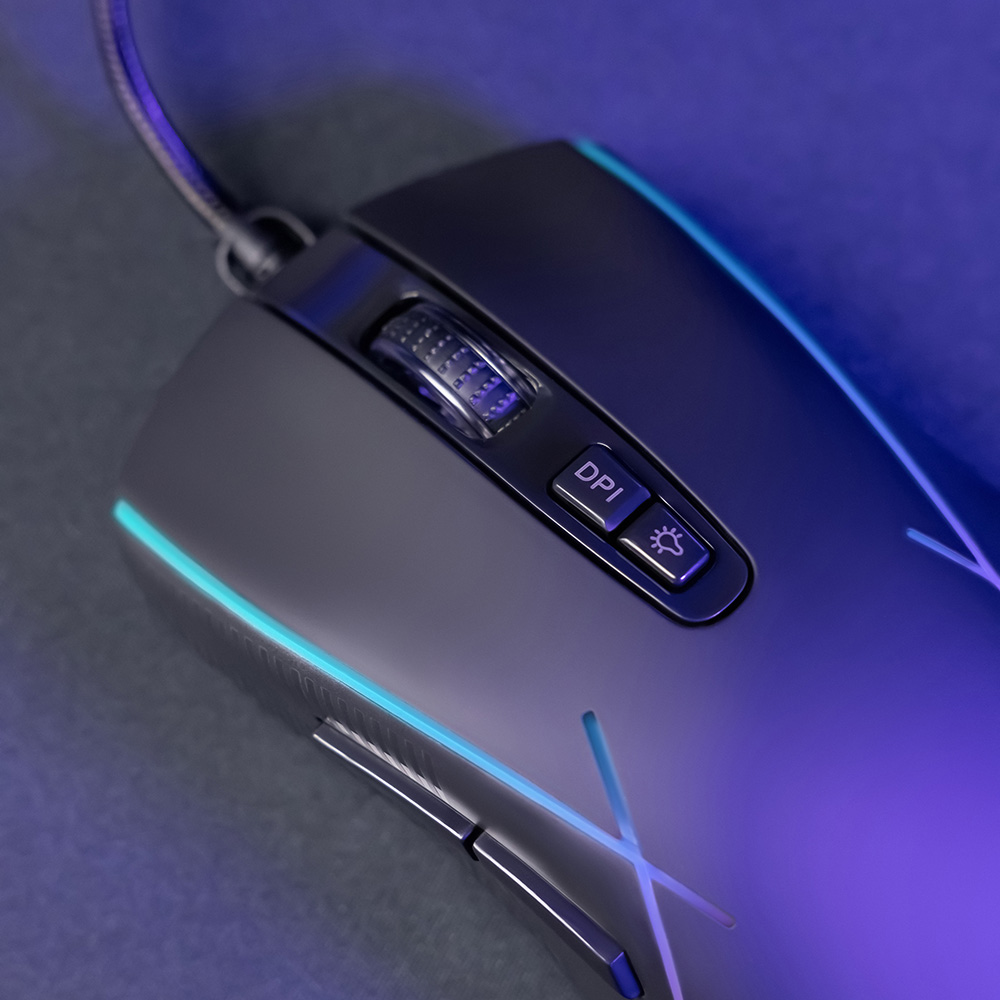 Proove - Ενσύρματο ποντίκι Defiant (CMDE00000101) - για παιχνίδια, USB, LED, 7 κουμπιά, 7200DPI, Windows, MacOS, Linux, 1,5 m - Λευκό - Image 7