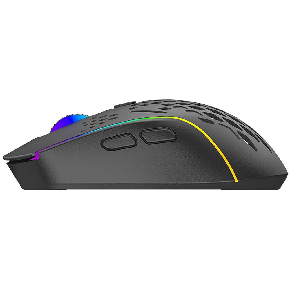 Proove - Ασύρματο Ποντίκι Buzz (WMBU00022401) - για Gaming, 2.4GHz, USB-C, Εργονομικό, LED, 6 Κουμπιά, 800-4800DPI, 1.5m - Μαύρο - Image 4