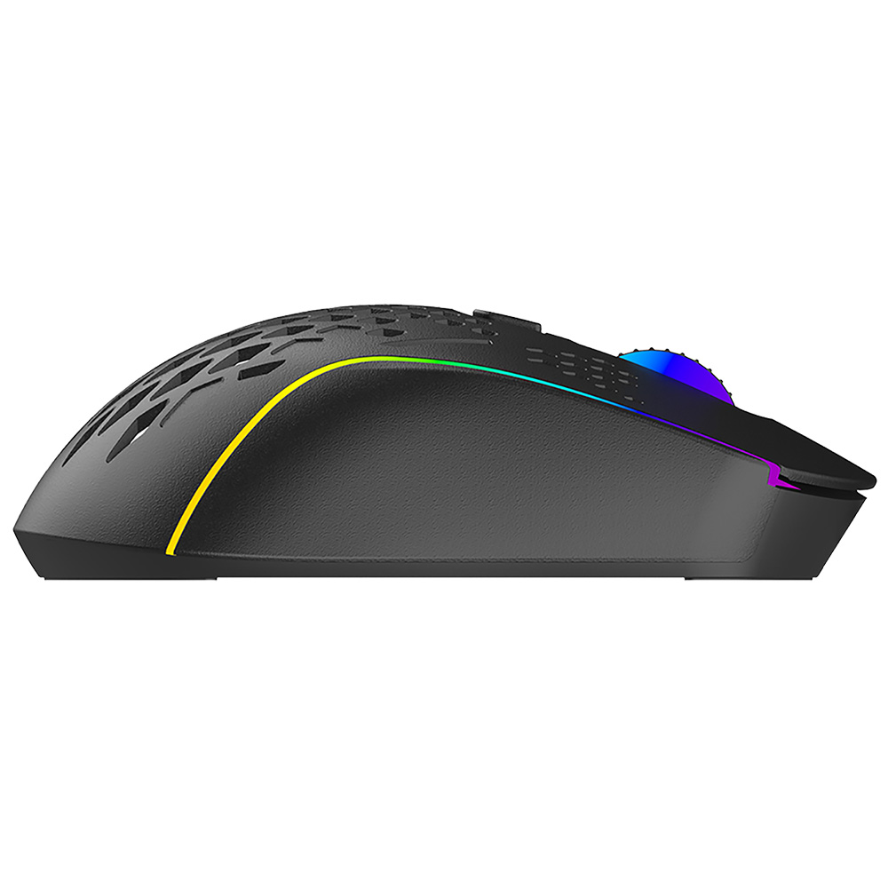 Proove - Ασύρματο Ποντίκι Buzz (WMBU00022401) - για Gaming, 2.4GHz, USB-C, Εργονομικό, LED, 6 Κουμπιά, 800-4800DPI, 1.5m - Μαύρο - Image 3