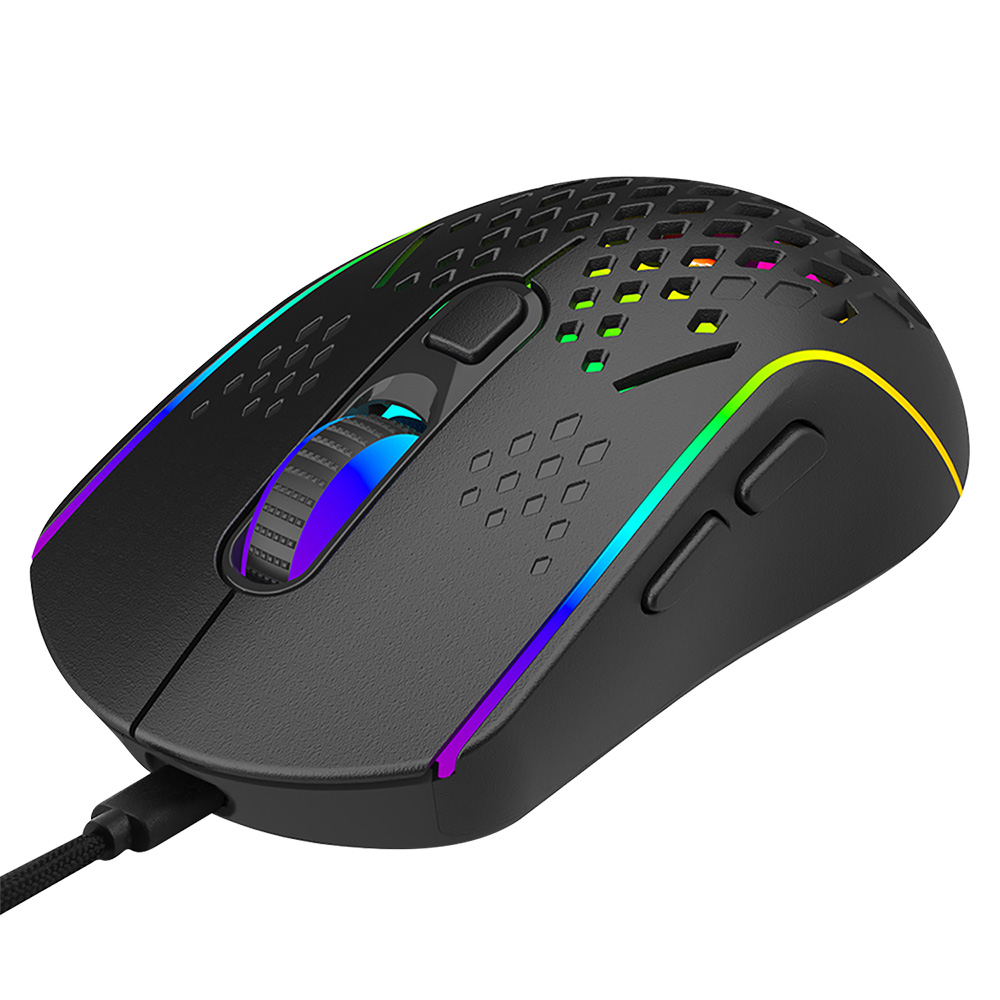 Proove - Ασύρματο Ποντίκι Buzz (WMBU00022401) - για Gaming, 2.4GHz, USB-C, Εργονομικό, LED, 6 Κουμπιά, 800-4800DPI, 1.5m - Μαύρο - Image 2