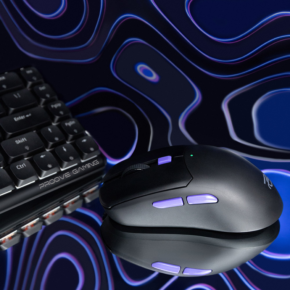 Proove - Ασύρματο Ποντίκι Everon (WMEV00022002) - για Gaming, Type-C, 6 Κουμπιά, 800-10000DPI, 500mAh, 1.5m - Λευκό - Image 4