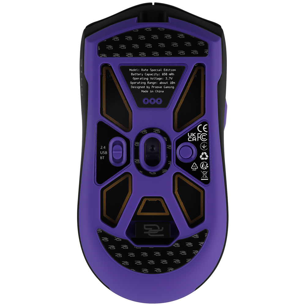 Proove - Ασύρματο Ποντίκι Rate Special Edition (CMRTWRS03001) - για Gaming, με 6 Κουμπιά, 800-12000DPI, 650mAh, 1.5m - Μαύρο - Image 4