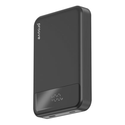 Proove - Power Bank Hoodman (PBH120010001) - Τύπου-C, Lightning, Μαγνητικό, με Οθόνη LED, Qi, 20W, 10000mAh - Μαύρο