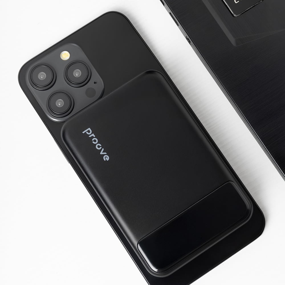 Proove - Power Bank Hoodman (PBH120010001) - Τύπου-C, Lightning, Μαγνητικό, με Οθόνη LED, Qi, 20W, 10000mAh - Μαύρο - Image 3