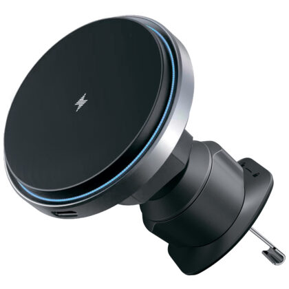 Proove - Βάση Αυτοκινήτου με Ασύρματη Φόρτιση Magic Circle Pro (WHMP15010001) - MagSafe, για Αεραγωγό, 360, Qi2 15W, LED - Μαύρο